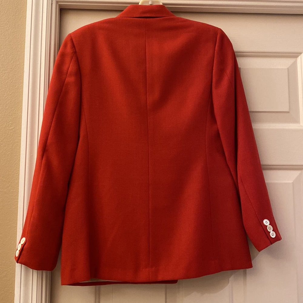 Vintage Cricketeer tomato double breasted jacket and skirt, 4P - Picture 4 of 10